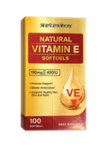 Vitamine E Naturelle 400 IU – Antioxydant Puissant pour Peau, Cheveux & Immunité SHENALAK