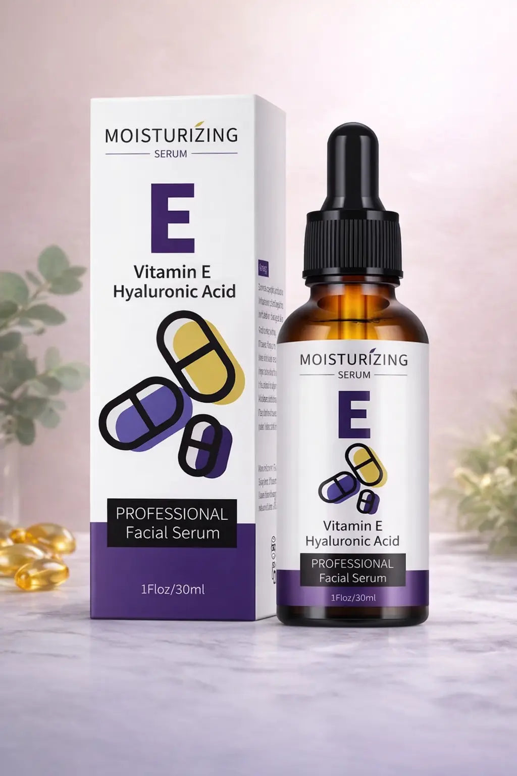 Sérum Hydrating Vitamine C et E et Acide Hyaluronique SHENALAK