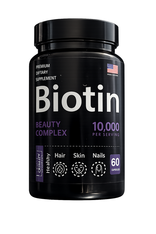 Biotine 10 000 mcg – Complexe Beauté Cheveux, Peau & Ongles SHENALAK