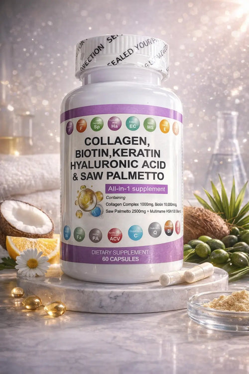 Capsules de collagène, biotine, kératine et acide hyaluronique SHENALAK