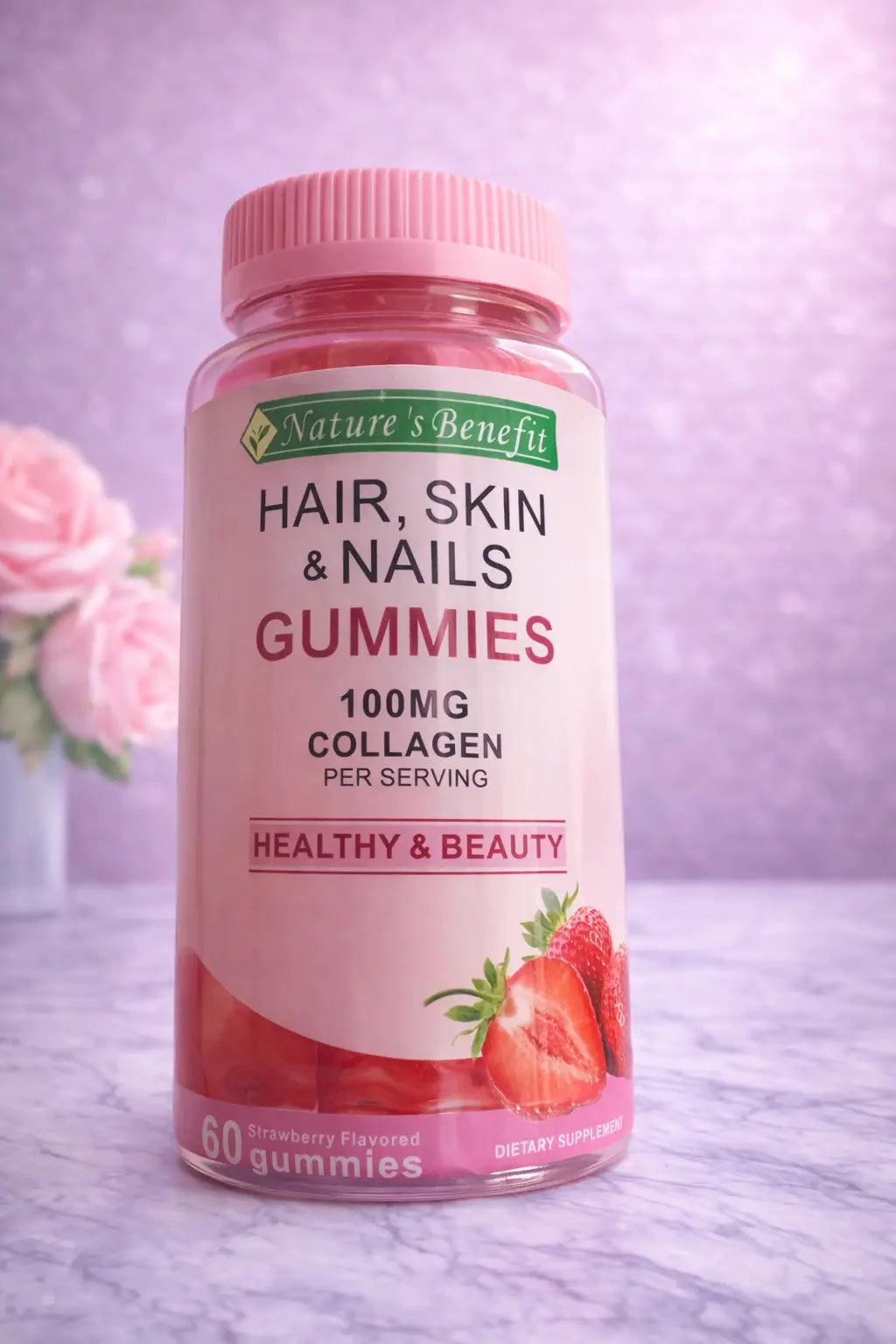 Bonbons gélifiés à la biotine et au collagène SHENALAK