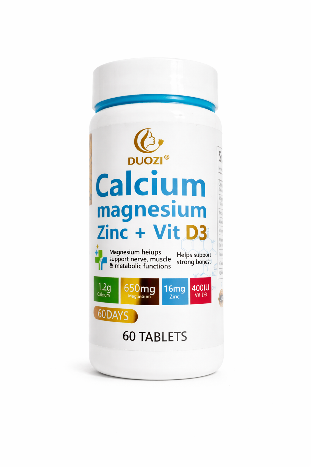 Capsules de calcium et magnésium SHENALAK