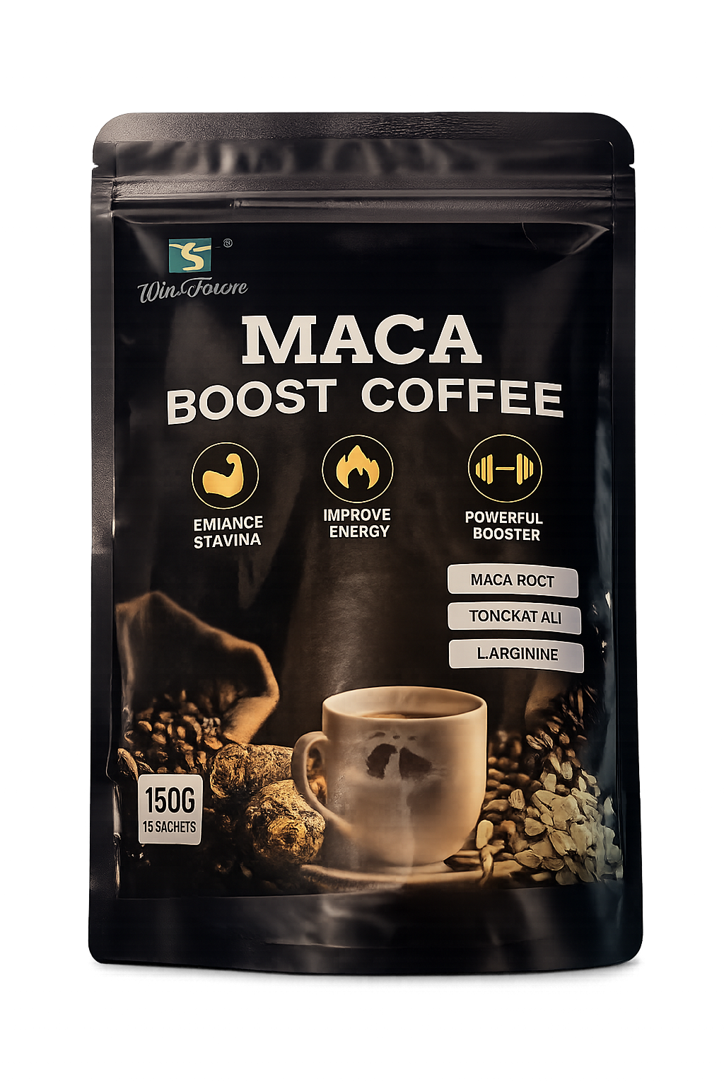 Café Booster Énergie Maca – Vitalité & Performance Naturelle SHENALAK